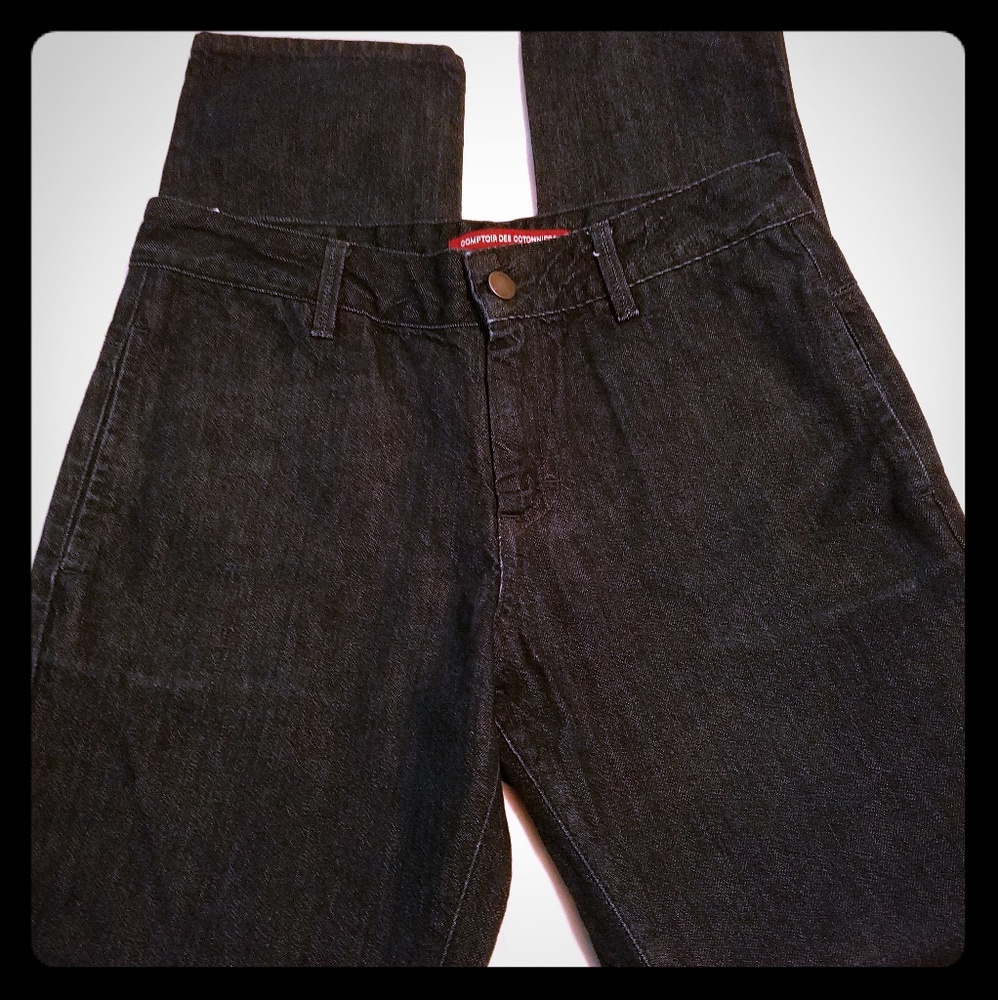 Dark wash denim pants